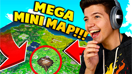 Preston in front a Fortnite map